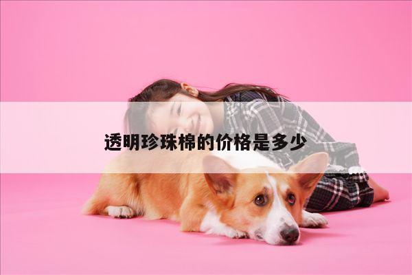 透明珍珠棉的价格是多少